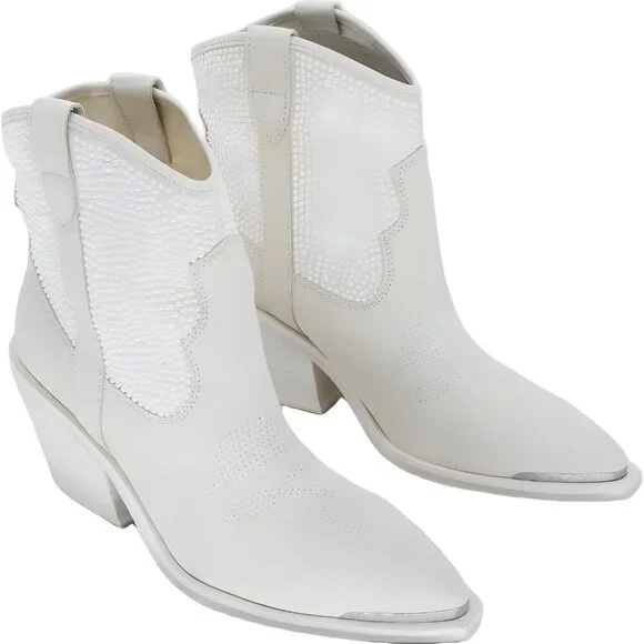 Dolce Vita Women's NASHE Mid Calf Boots, Off White Pearls, 8.5 - Picture 4 of 6